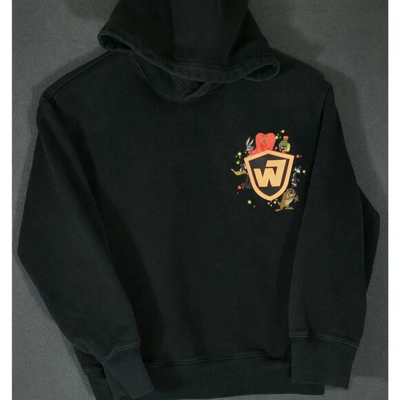 Uniqlo x Warner Bros Looney Tunes Black Hoodie Kids 11-12 #3 - Picture 1 of 6
